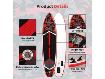 Paddleboard ,maskovaný.Red 350x84x15 - 3