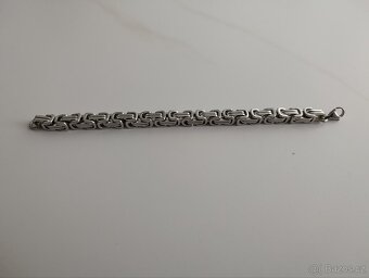 Nový náramek z chirurgické oceli na ruku délka 22 cm - 3