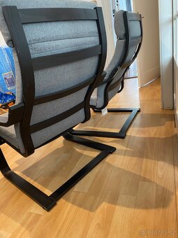 2x židle/křeslo IKEA POÄNG - poškozené k opravě - 3