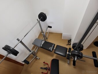 Posilovací lavice s kopáčem a kladkou Olpran SA-003N - 3