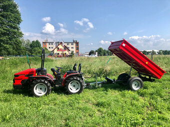 Vlečka za traktor nebo malotraktor, nájezdová brzda - 2 tuny - 3