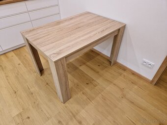 Jídelní stůl 120x80 cm, odstín Dub Sonoma světlý - 3