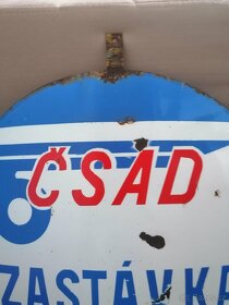 Smaltovaná tabula ČSAD - 3