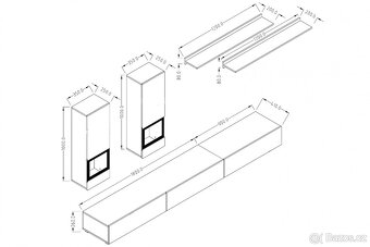 Obytná skříň - Beton světlý (NEROZBALENÉ) - 3