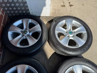 Alu 16" 5x112,škoda typ "MOON" letní 70%, SUP2, Yeti - 3