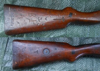 Pažba legionáře + graffiti Mauser 98- Vz.24, puška 24 - 3