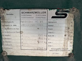 Klanicový návěs plato Schwarzmüller - 3