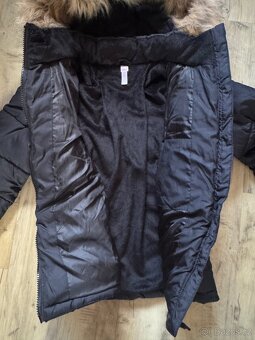 Nová dětská černá zimní bunda 122/128 - 3