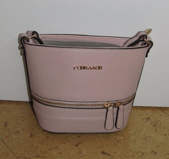 Kabelka malá béžová se zipy - 3