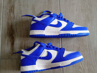 Nike dunk low vel 40 white/hyper royal nové - 3