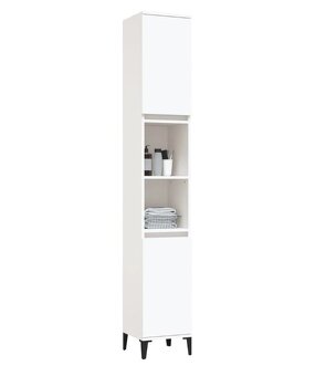 Koupelnová skříňka bílá 30 x 30 x 190 cm kompozitní dřevo - 3