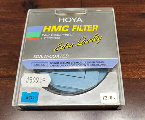 Filtr HOYA HMC 72 mm 82C modrý, vyrovnávací-konverzní filtr - 3