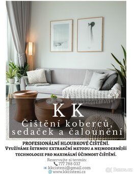 Nabízíme profesionální hloubkové čištění koberců, sedaček i - 3