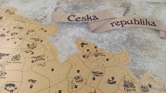 VELKÁ ZLATÁ STÍRACÍ MAPA ČR - NEPOUŽITÁ - 3