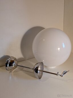 lustr z poniklované mosazi velká koule 30cm až 5ks - 3