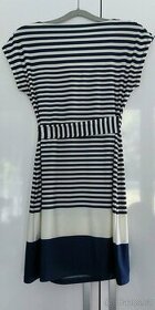 Letní pruhované šaty s uzlem • Velikost S - 3