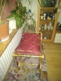 Starožitný zámecký taburet - 3