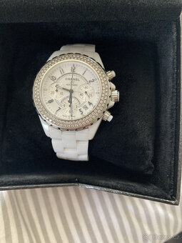 Automatické náramkové hodinky Chanel Chronograph White - 3