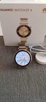 Prodám dámské chytré hodinky Huawei Watch GT 4 zláté - 3