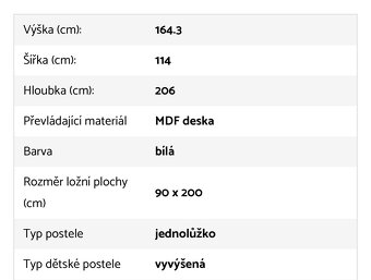 Vyvýšená dětská postel - 3