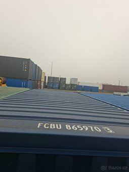 Námořní kontejner 20' – tmavě modrý, EASY OPEN, skvělý stav - 3