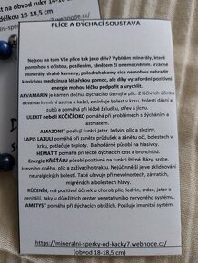 Minerální náramek "Plíce a dýchací soustava" - 3