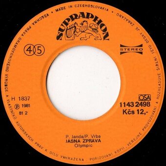 Olympic – Jasná zpráva • Já je znám (SP) - 3