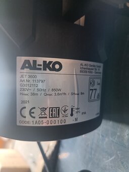 Čerpadlo AL-KO JET 3600 easy - nové - 3