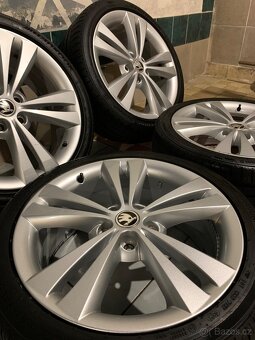 Alu kola Škoda R18 5X112 ZÁNOVNÍ LETNÍ PNEU 225/40R18 NEPTUN - 3