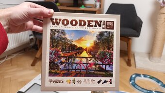 Prodám dřevěné puzzle 1010 dílků Kola v Amsterdamu :) - 3