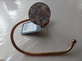 NOVÁ ZLATÁ SOUPRAVA-DRŽÁK NA TOAL.PAPÍR a DRŽÁK NA RUČNÍK - 3
