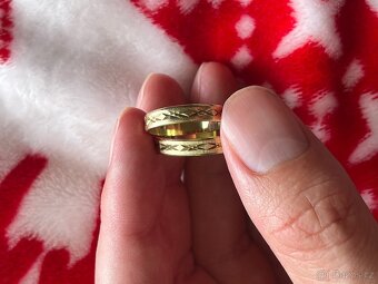 zlaté snubní prsteny – 14 karátů (585/1000) - 3