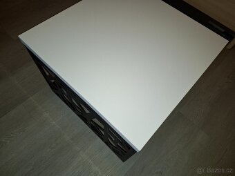 designový konferenční stůl bílo-černý - 3