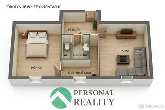 Prodej bytu 2+1 55 m², Cheb, ev.č. 02746 - 3