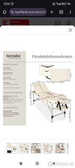 Masérské lehátko nové ne používané - 3