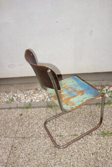 Chromova zidle Slezak S10, značeno - 3