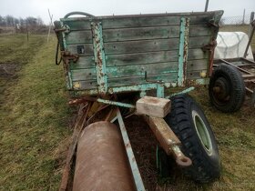 vlečka,vlek za traktor, dvoukolák - 3
