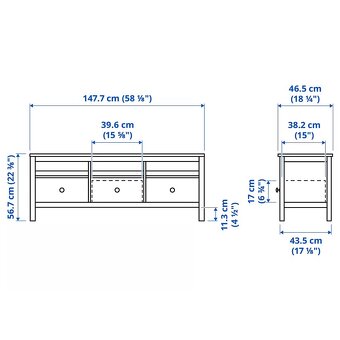 Tv stolek HEMNES - 3