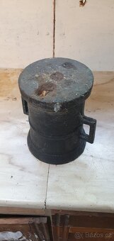 Starý masivní hmoždíř – sběratelský kousek - 3