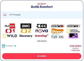 AntikTV voucher 12 měsíců IPTV sledovaniTV LepsiTv oneplay - 3