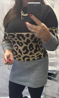 Nový dlouhý italský svetr vel. 44 a více - 3