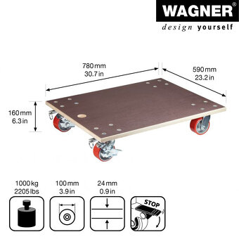 WAGNER Profesionální přepravní pomůcka MM 1348 - 3
