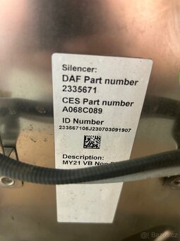 DPF Katalyzátor DAF XG ORIGINÁL 2335671 - A068C089 - 3