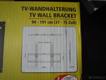 Držák na televize - nástěnný - 3