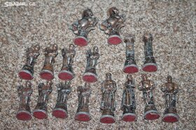 Šachy s cínovými figurkami - doprava v ceně - 3