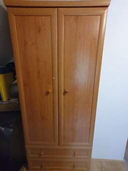 Šatní skříň se šuplaty bytelná jako nová - 3
