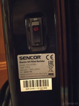 Olejový radiátor s displejem Sencor - 3
