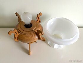 Retro stolní lampa petrolejka na elektřinu - 3