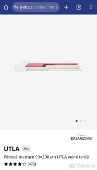 Pěnová matrace JYSK UTLA 90x200 cm - 3