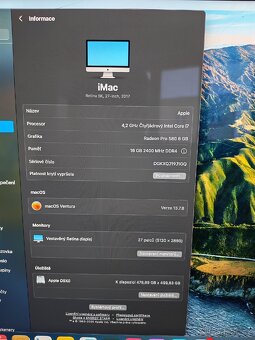 Imac 27" ročník 2017 - 3